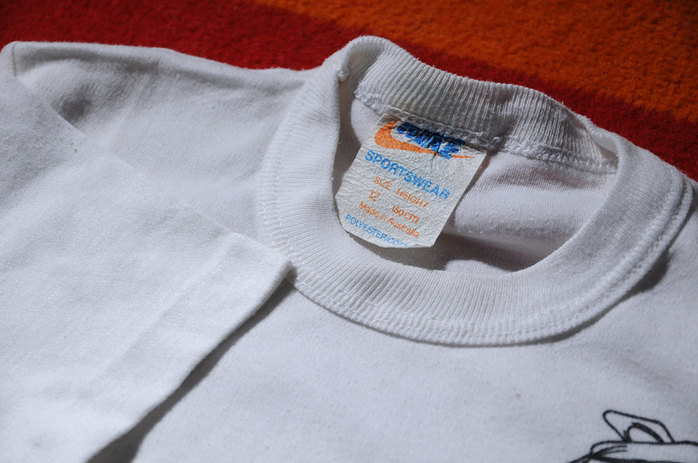 Vintage 80s Nike Air Ship Over The Shoulder Graphic Shirt Single Stitch Tshirt Small