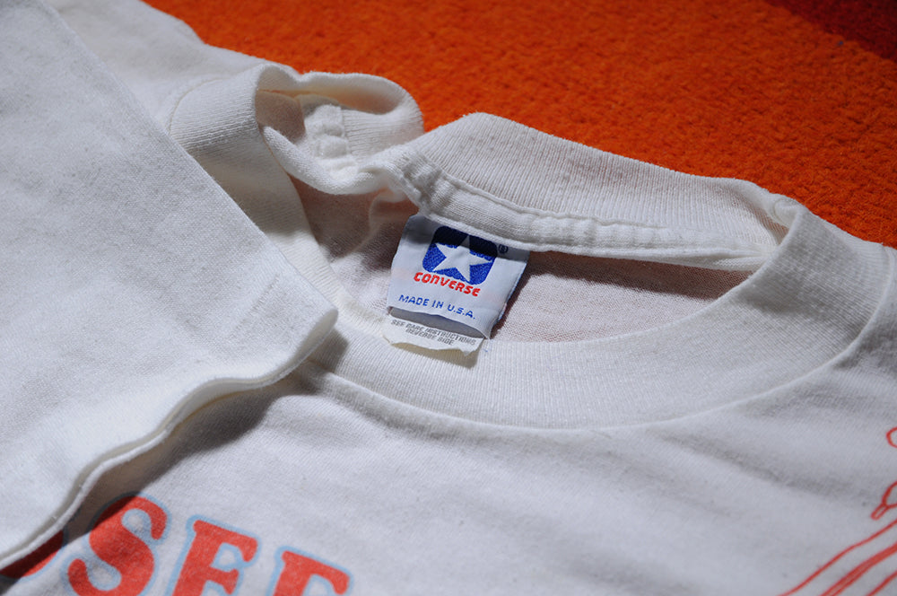 Vintage 80s Converse Tennessee Athletics Volunteers Basketball Single Stitch XL