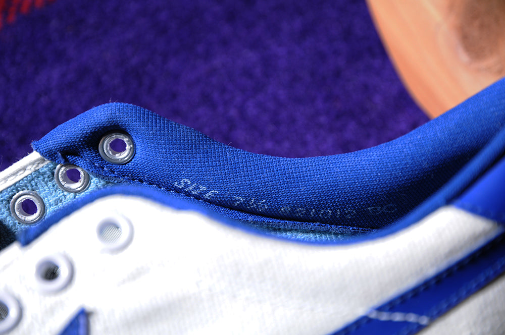 Vintage 80s NEW Nike Bruin Canvas White Royal Blue 7.5