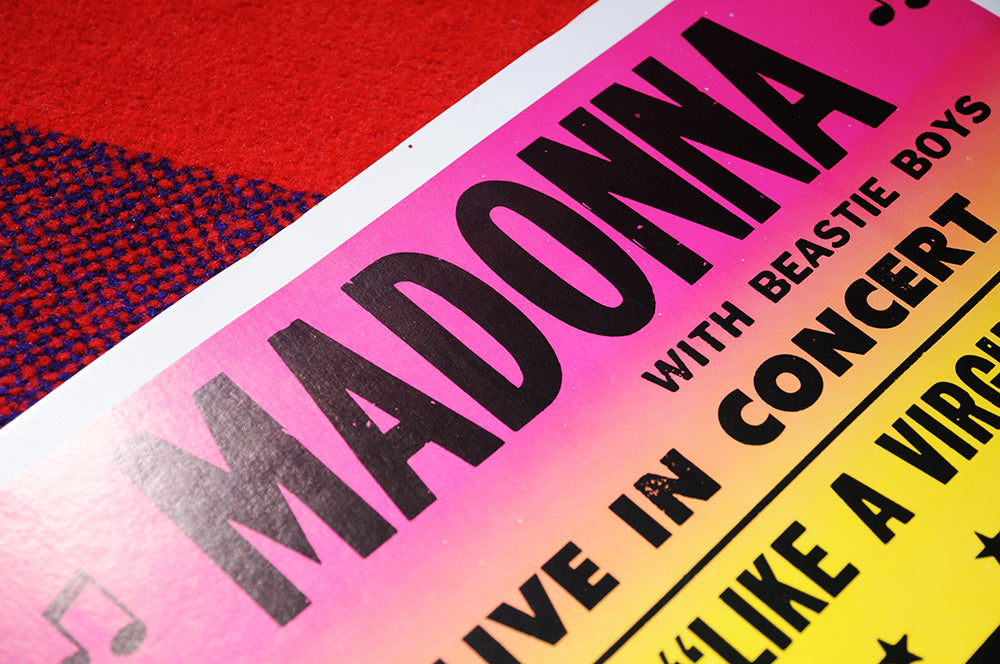 Vintage 80s Original Madonna Like A Virgin Promo Cardstock Poster