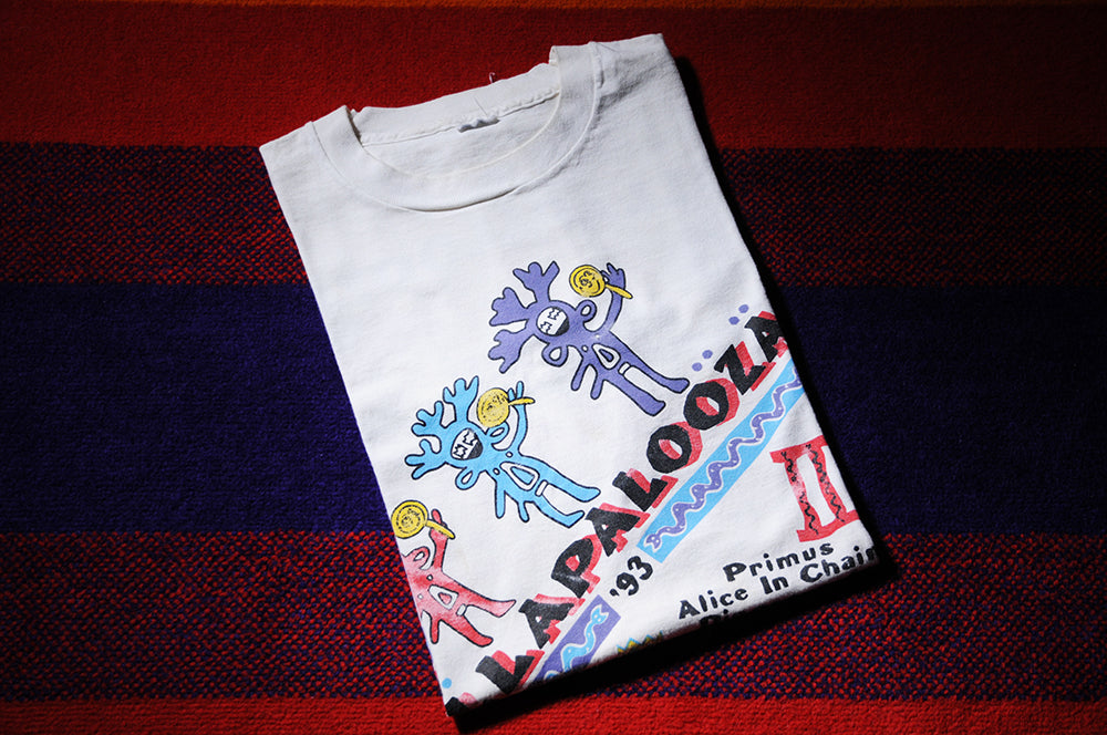 Vintage 90s Fruit Of The Loom Lollapalooza Festival Tour Concert Shirt XL