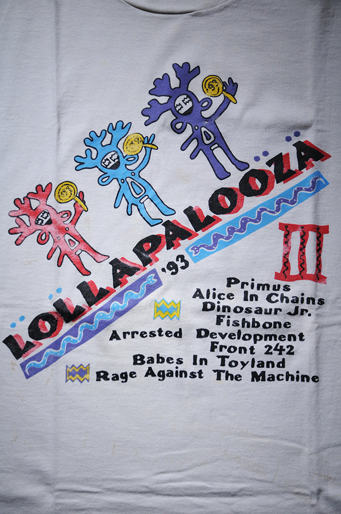 Vintage 90s Fruit Of The Loom Lollapalooza Festival Tour Concert Shirt XL