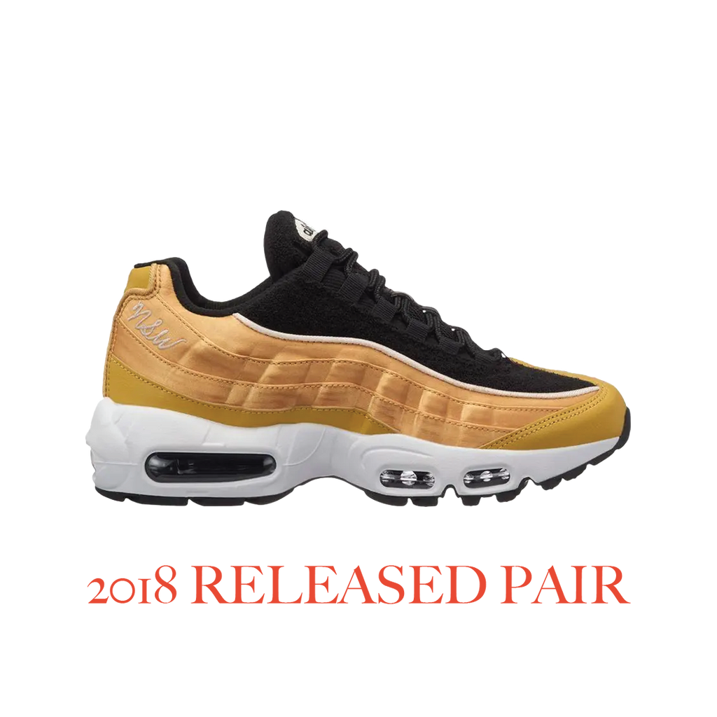 2018 Nike Rare LOOK SEE SAMPLE Air Max 95 LX NSW Wheat Gold sz7