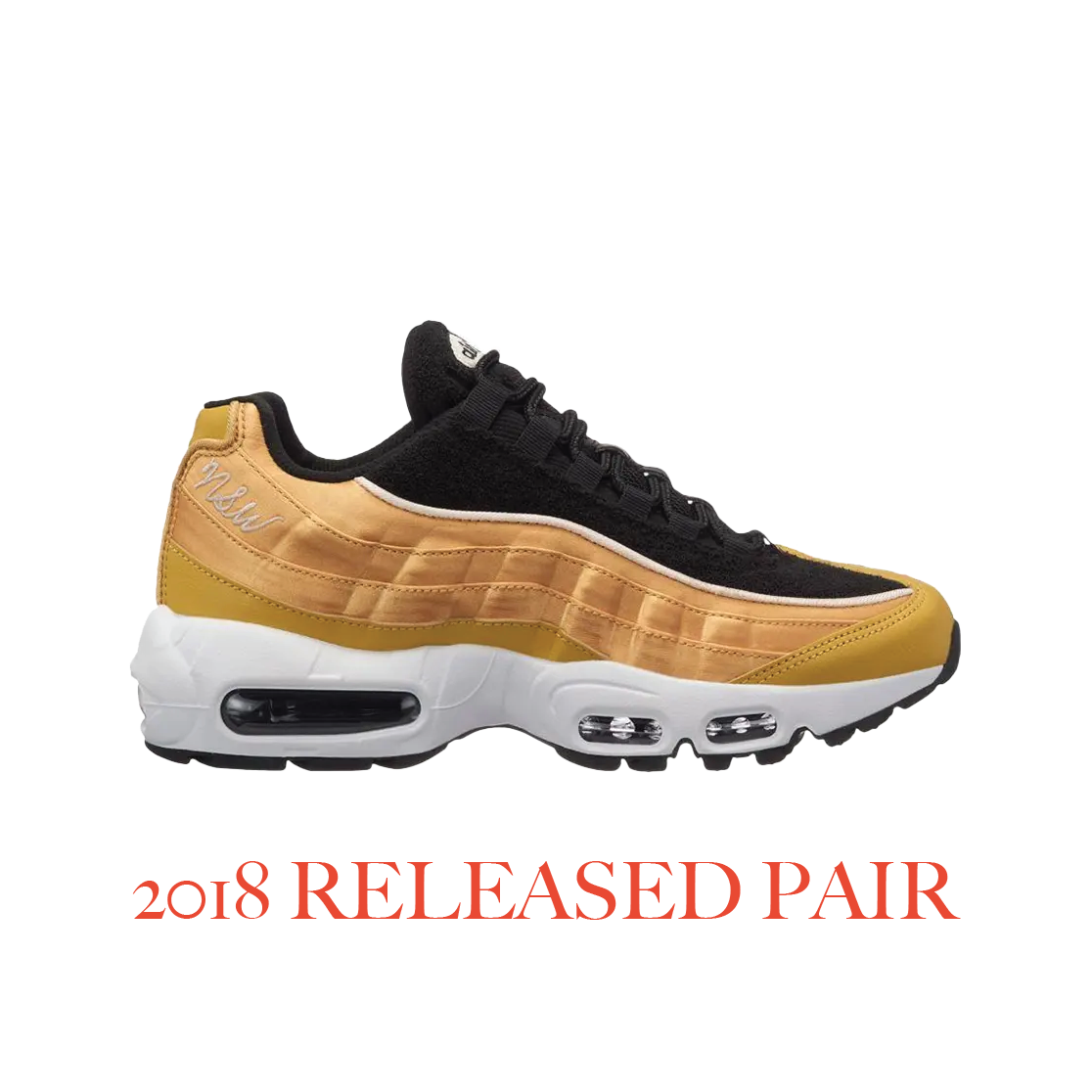 2018 Nike Rare LOOK SEE SAMPLE Air Max 95 LX NSW Wheat Gold sz7