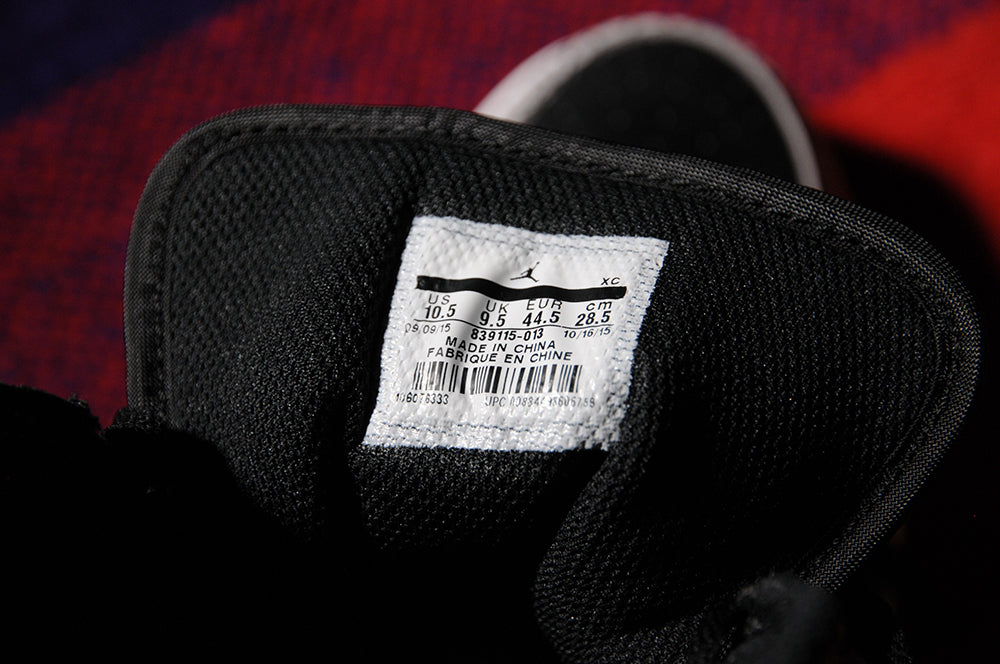 Air Jordan 1 NEW High Retro Black Cement Elephant Print Union Banned sz10.5