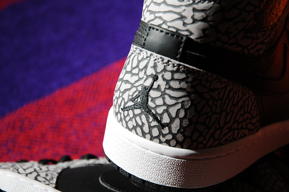 Air Jordan 1 NEW High Retro Black Cement Elephant Print Union Banned sz10.5