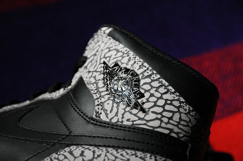 Air Jordan 1 NEW High Retro Black Cement Elephant Print Union Banned sz10.5