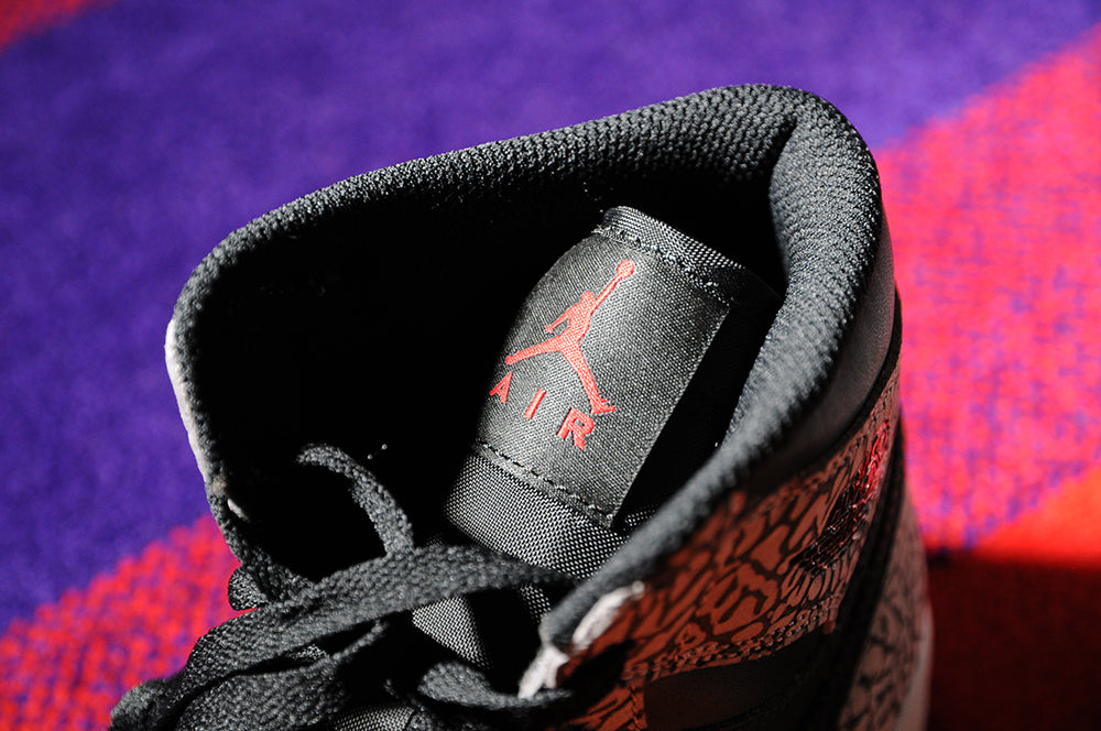 Air Jordan 1 NEW High Retro Black Cement Elephant Print Union Banned sz10.5