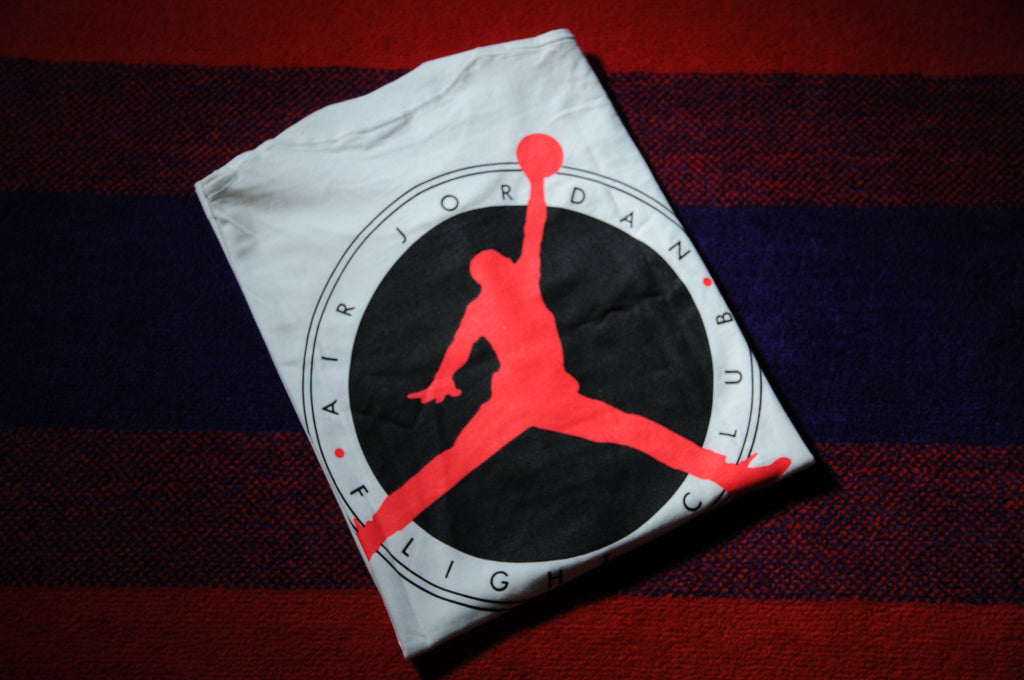 Vintage 90s NEW Nike Air Jordan Flight Club Promo Single Stitch Shirt Medium