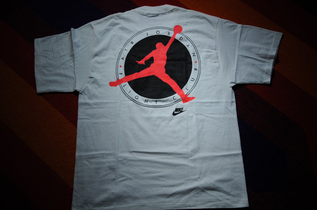 Vintage 90s NEW Nike Air Jordan Flight Club Promo Single Stitch Shirt Medium