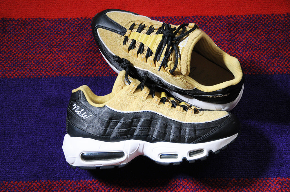 2018 Nike Rare LOOK SEE SAMPLE Air Max 95 LX NSW Wheat Gold sz7