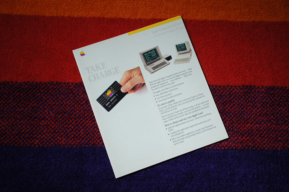 Vintage 80s Apple Computer Inc Macintosh Credit Card Application Booklet