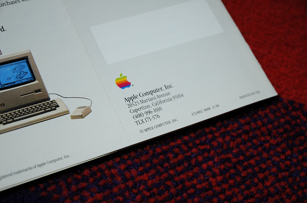 Vintage 80s Apple Computer Inc Macintosh Credit Card Application Booklet