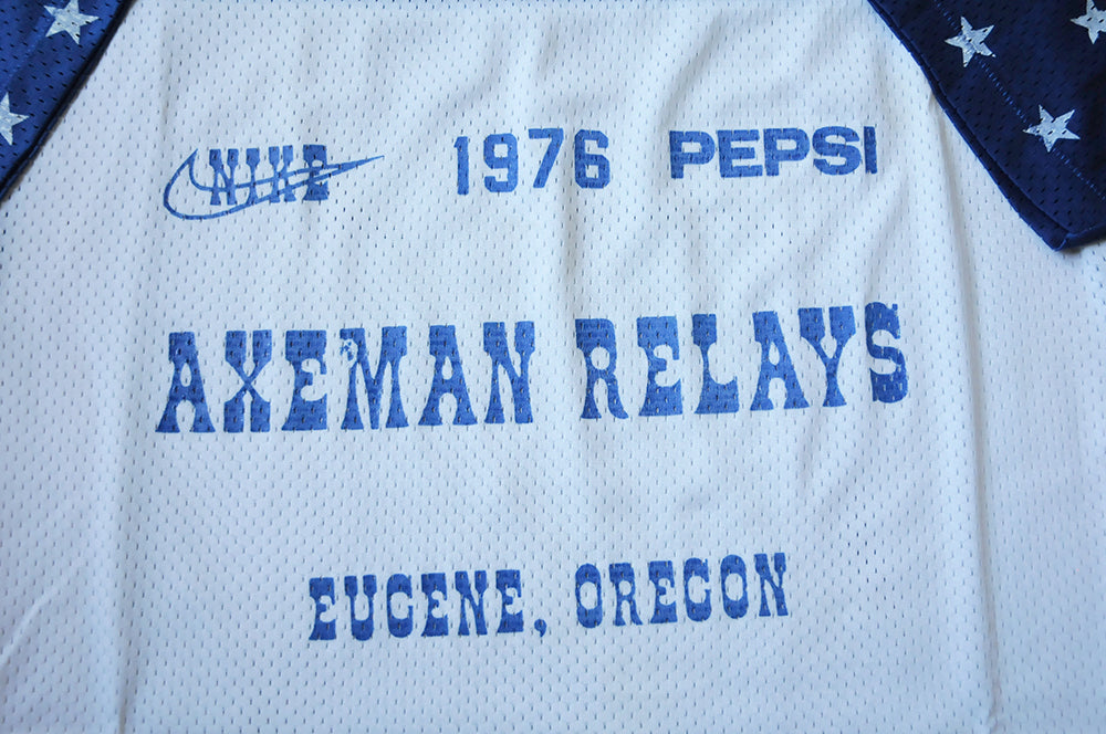 Vintage 70s RARE Nike Axeman Relays Marathon Eugene Oregon Single Stitch Large
