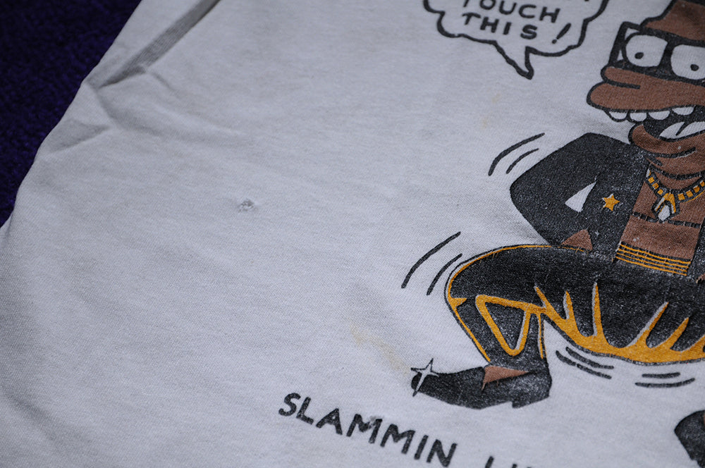 Vintge 90s Bootleg Bart Simpson Mc Hammer Can't Touch This Shirt SMALL
