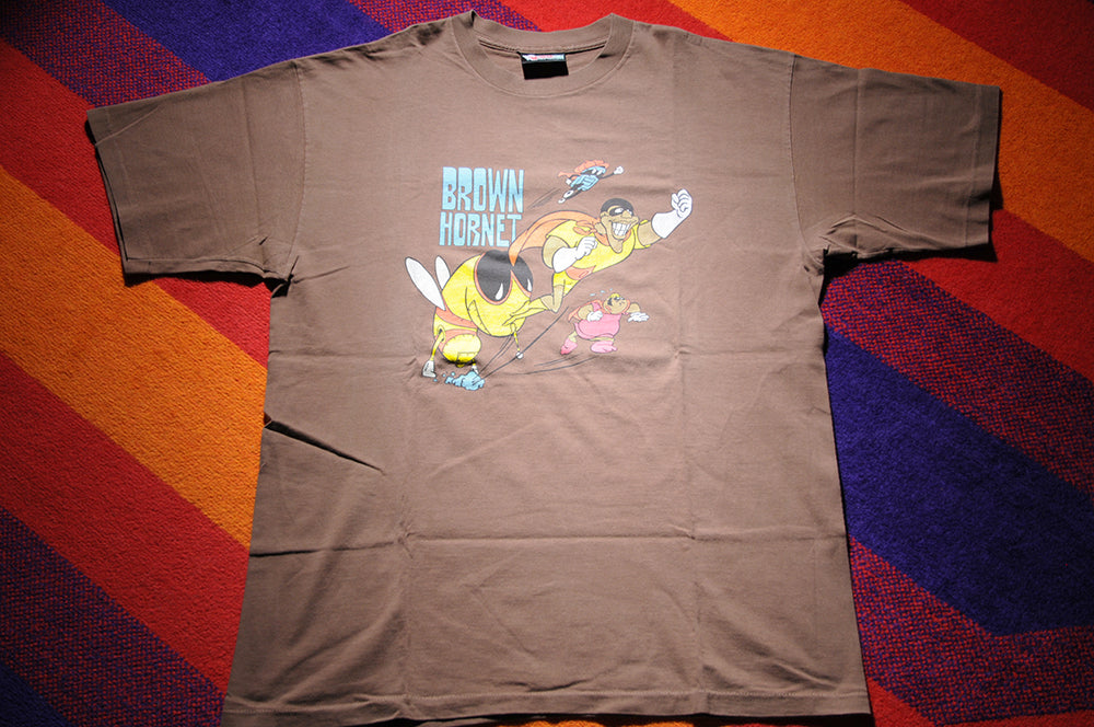 Vintage 90s Scene Not Heard Phat Albert Brown Hornet Shirt LARGE