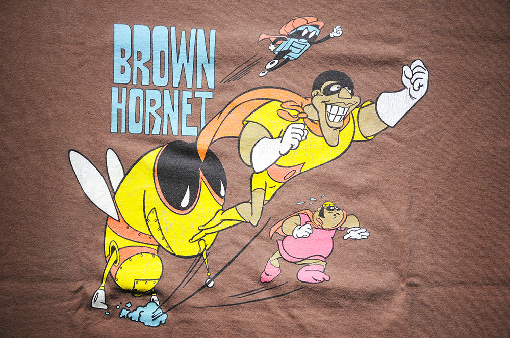 Vintage 90s Scene Not Heard Phat Albert Brown Hornet Shirt LARGE
