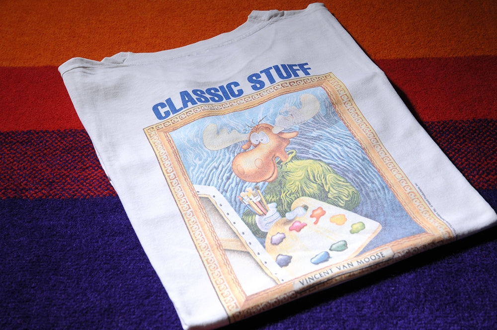 Vintage 90s Fruit Of The Loom The Adventures Of Rocky and Bullwinkle Vincent Van Moose Shirt XL