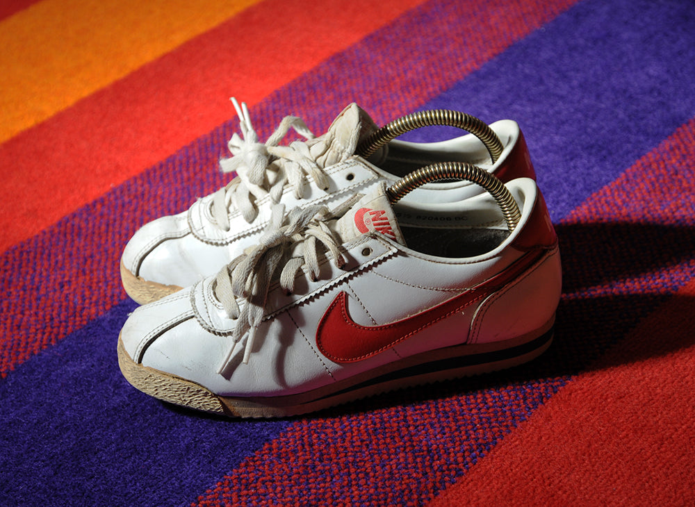 Vintage 80s Nike Cortez Leather Forest Gump USA sz5.5