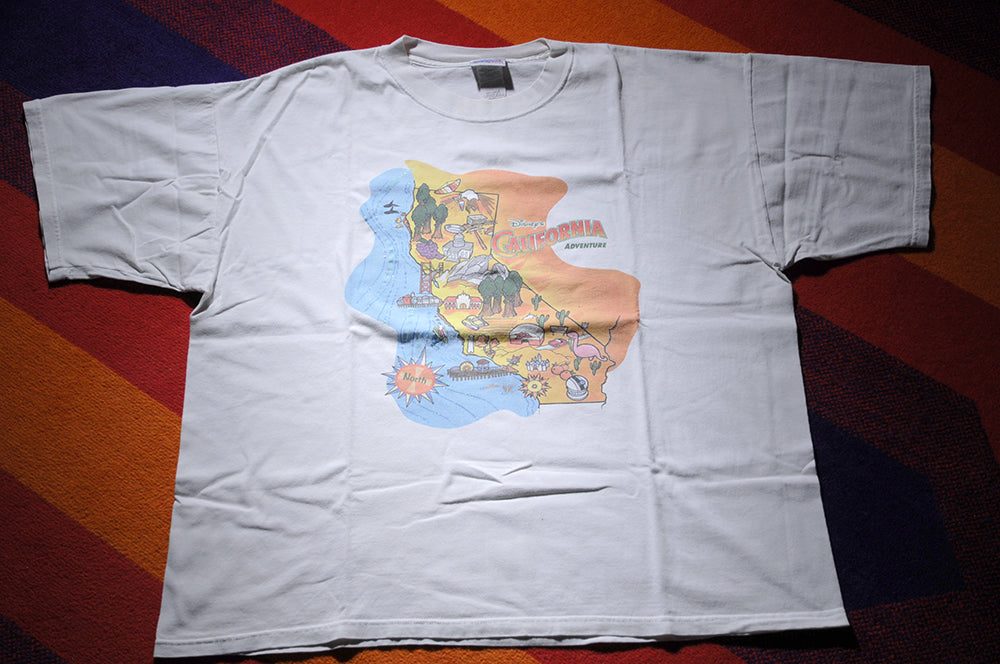 Vintage 2001 Disneyland Resort Disney California Adventure Promo Shirt XXL