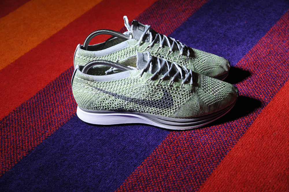 2012 Nike Flyknit Racer Pistachio Pastel Green Racing Road sz7.5
