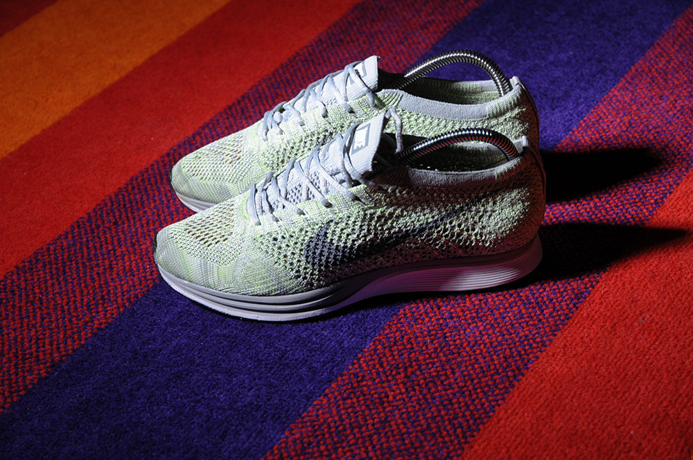 2012 Nike Flyknit Racer Pistachio Pastel Green Racing Road sz7.5