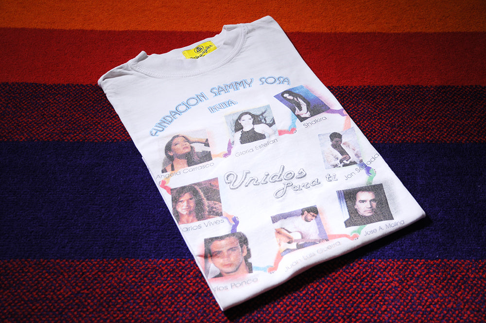 Vintage 90s Wrangler Baseball Fundacion Sammy Sosa Invita Shakira Juan Luis Guerra Gloria Estefan szM
