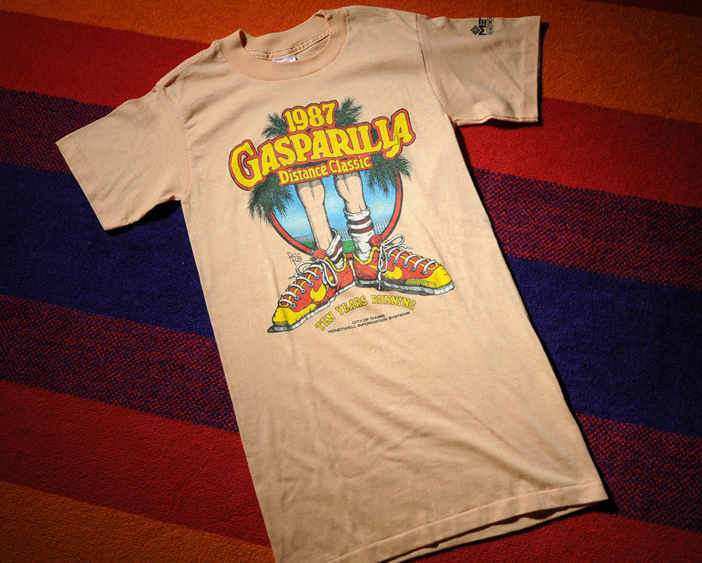 Vintage 80s Nike Gasparilla Florida Marathon Race sz Small