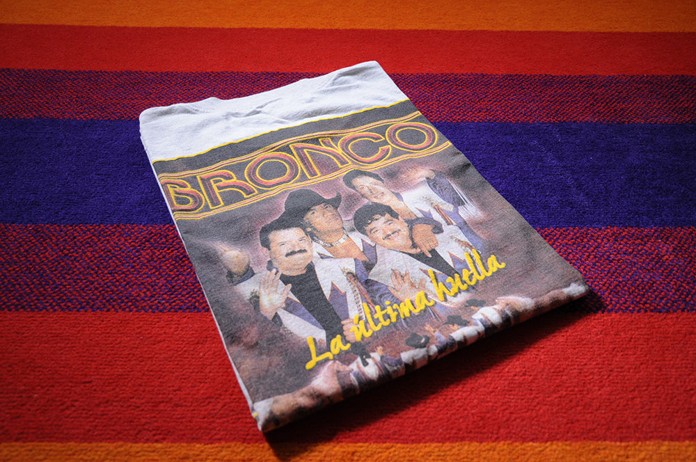Vintage 90s Bronco Grupero La Ultima Guella Adios Tour Gira szXL