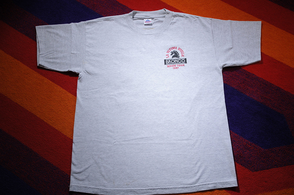 Vintage 90s Bronco Grupero La Ultima Guella Adios Tour Gira szXL