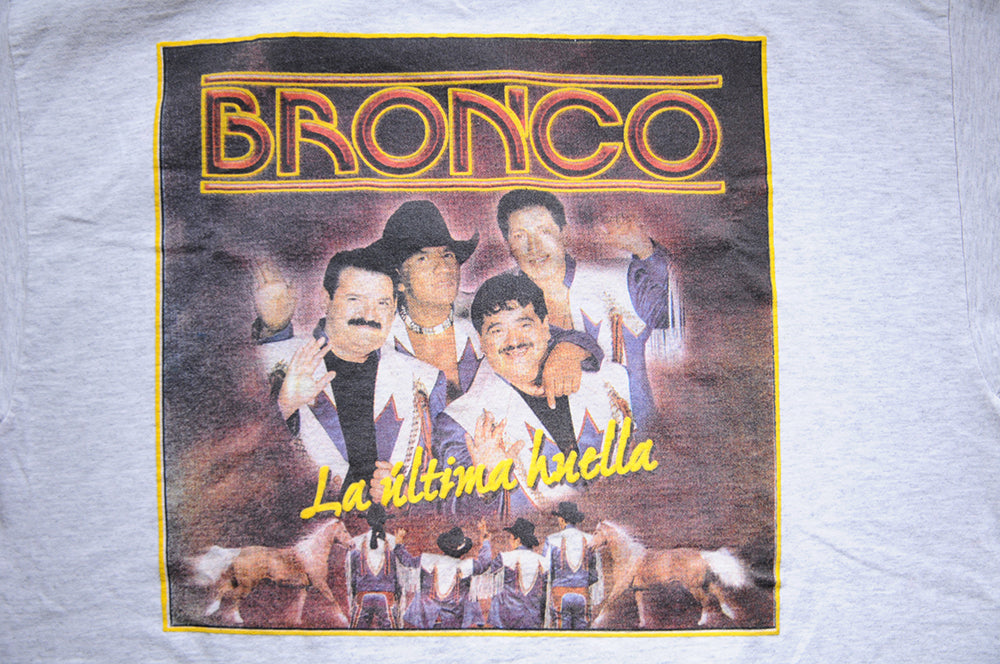 Vintage 90s Bronco Grupero La Ultima Guella Adios Tour Gira szXL