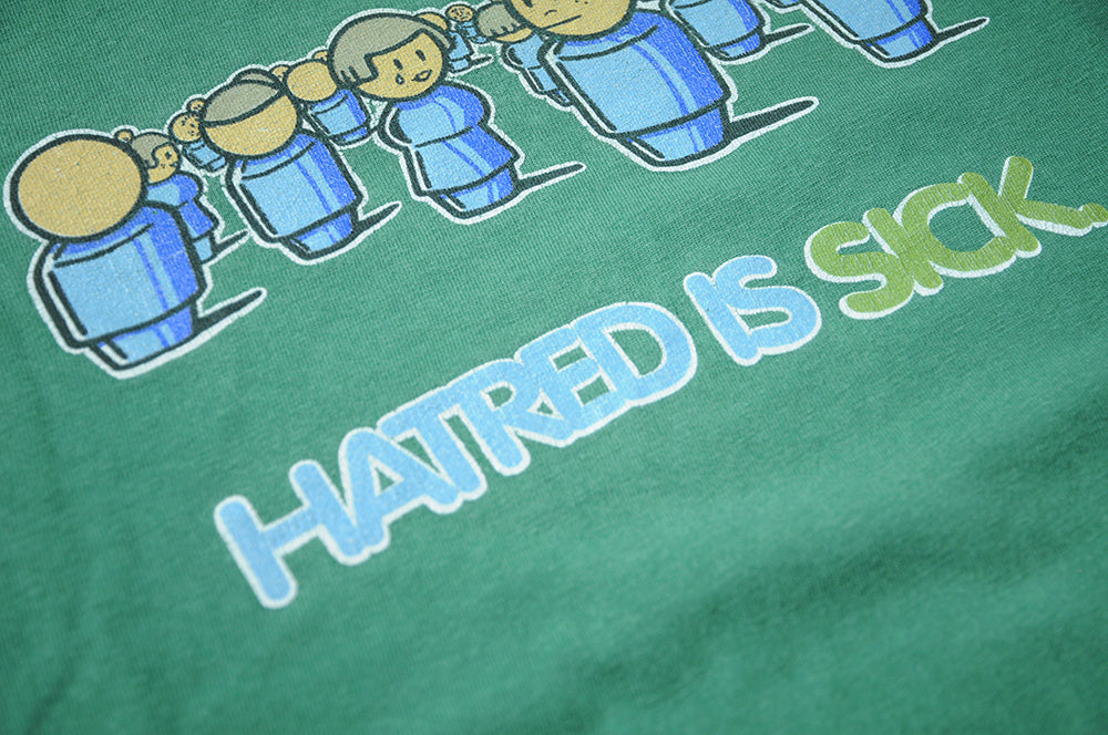 Vintage 90s Blunt Skateboards Hatred Is Sick Single Stitch XL