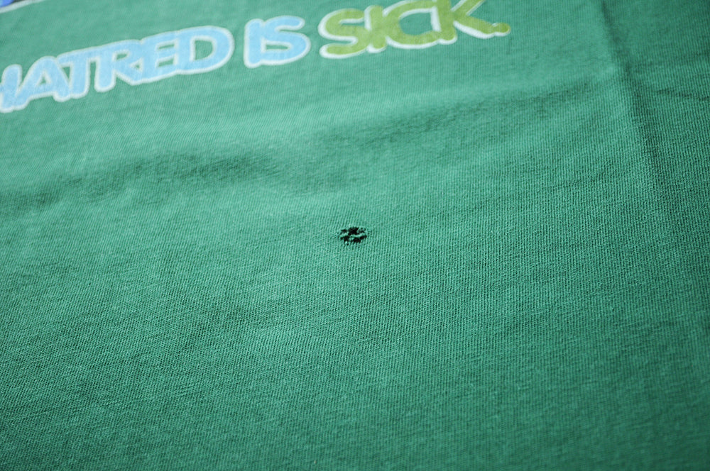 Vintage 90s Blunt Skateboards Hatred Is Sick Single Stitch XL