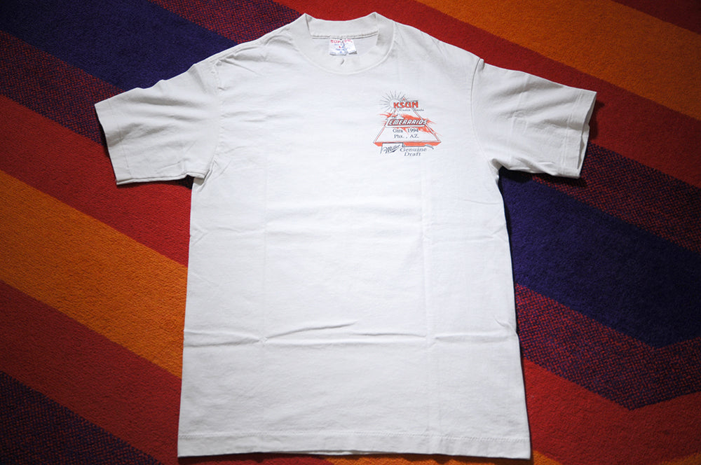 Vintage 90s SOFT TEE Los Temerarios Band Group USA TOUR KSUN Radio Mexico szM