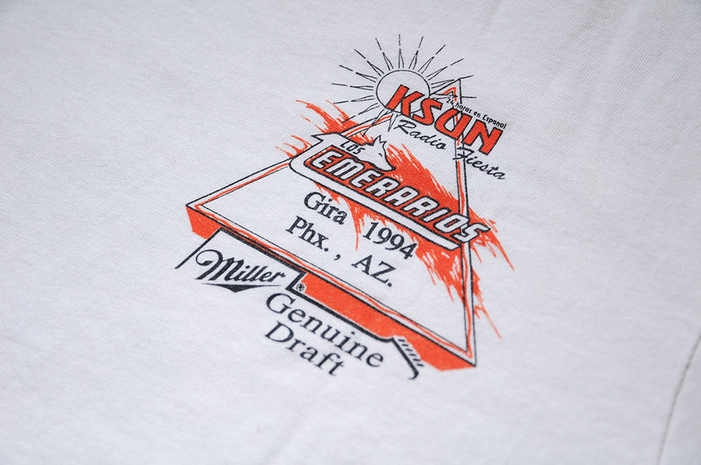 Vintage 90s SOFT TEE Los Temerarios Band Group USA TOUR KSUN Radio Mexico szM