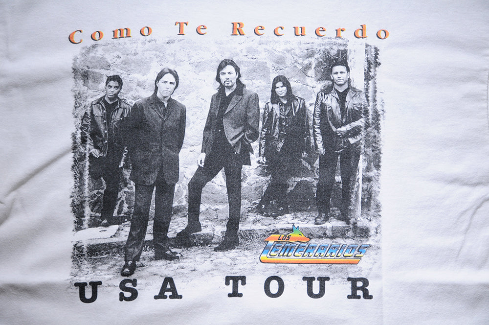 Vintage 90s Los Temerarios Como Te Recuerdo Romance Ranchera USA Tour Gira szL