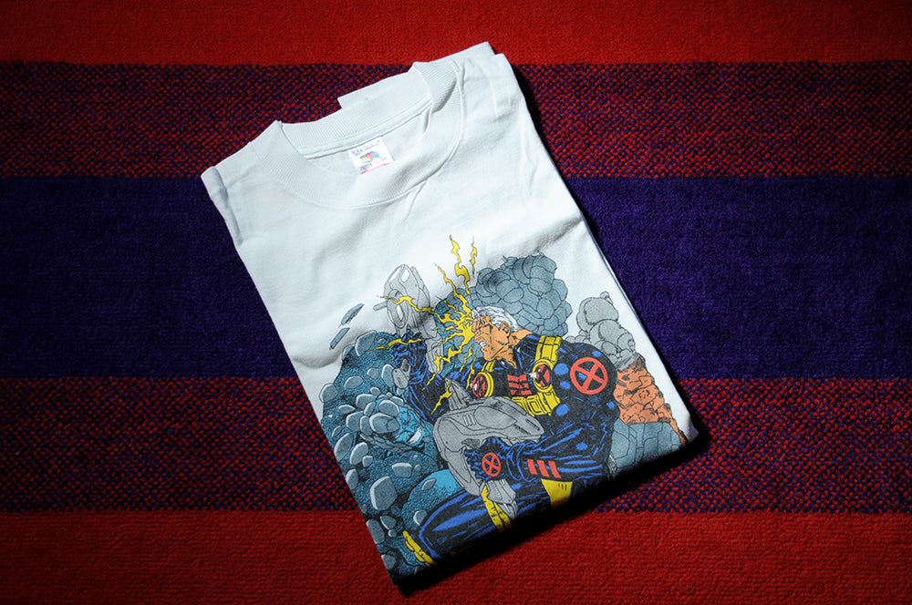 Vintage 90s Marvel Super Heroes X-Men Comics Cable Single Stitch Tshirt XL