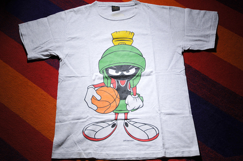 Vintage 90s Changes Marvin the Martian Space Jam Basketball Shirt XL