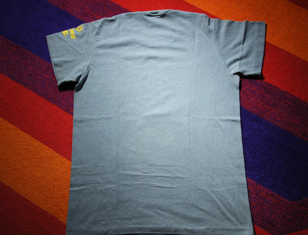 Vintage 80s Nike Blue Tag Cascade Run Off Marathon Single Stitch Shirt Medium