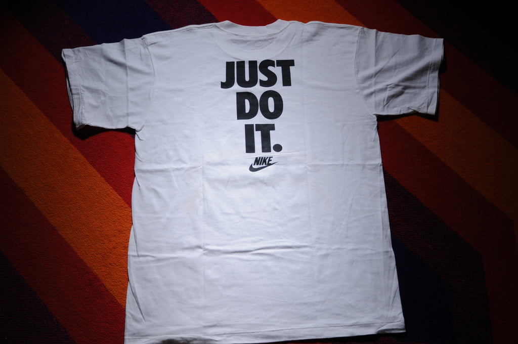 Vintage 90s Nike Just Do It Atlanta Georgia Dome Grand Opening History Single Stitch Tshirt XL