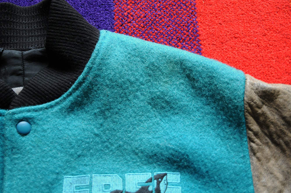 Vintage 90s Nike Cast Crew Free Willy Movie Promo Varsity Coat Jacket Large