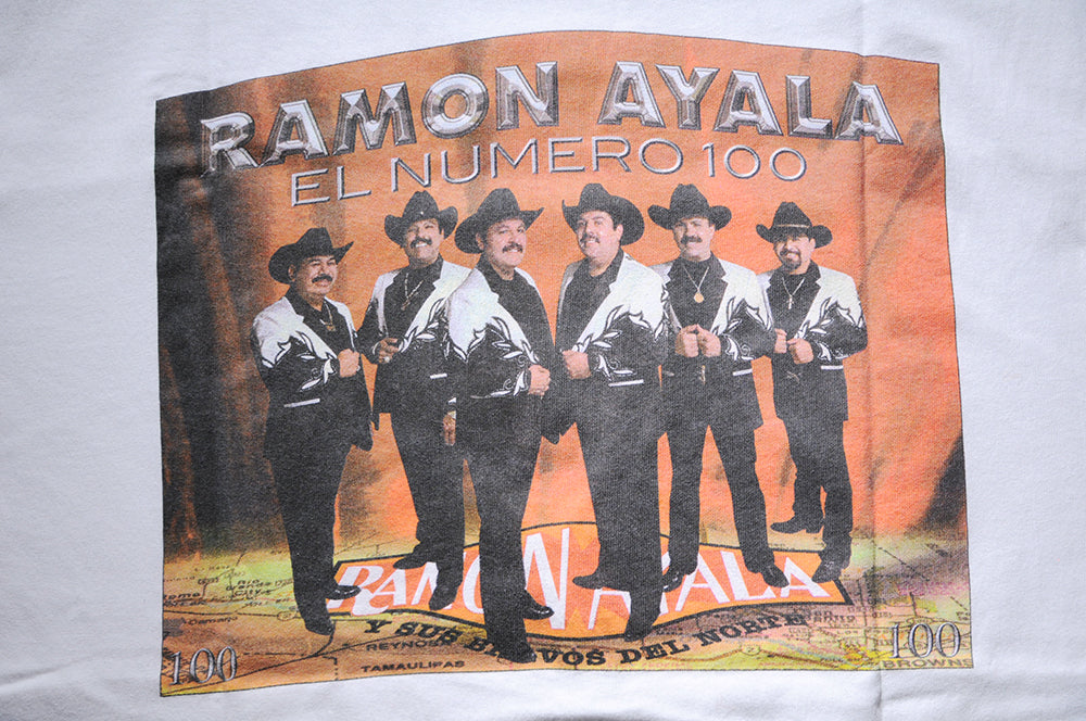 Vintage 2002 Hanes Ramon Ayala Y Sus Bravos Del Norte El Numero 100 Signed Ranchera Latino Spanish Music szM