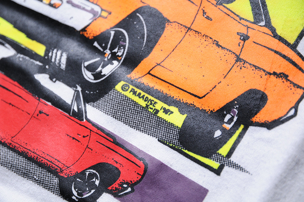 Vintage 80s Jerzees Plymouth Road Runner Wile E Coyote Looney Tunes Muscle Car Shirt Large