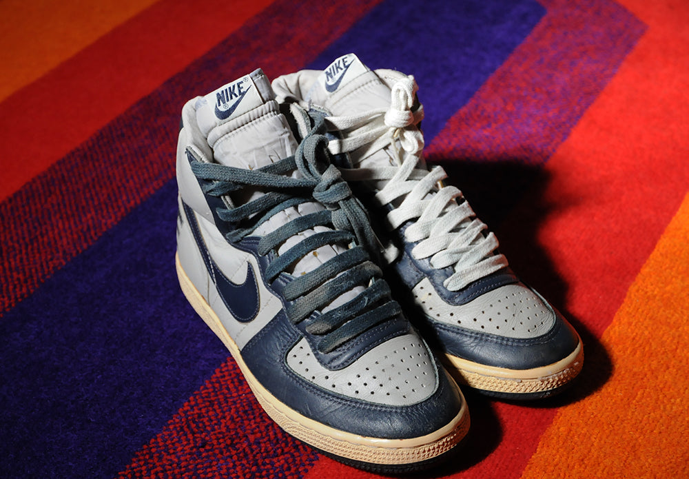 Vintage 80s Big Nike Terminator George Town University Basketball sz8.5