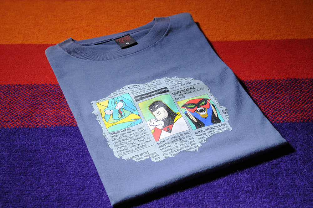Vintage 90s Fashion Victim Cartoon Network Adult Swim Space Ghost The Brak Show Shirt Large
