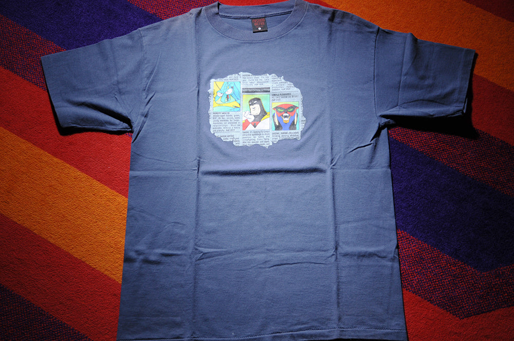 Vintage 90s Fashion Victim Cartoon Network Adult Swim Space Ghost The Brak Show Shirt Large