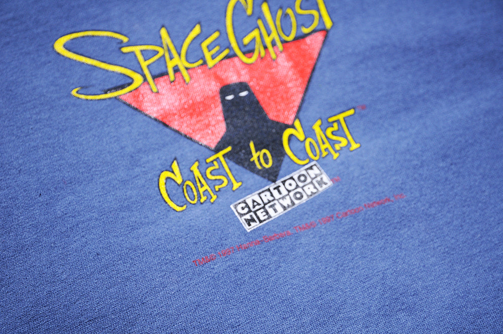 Vintage 90s Fashion Victim Cartoon Network Adult Swim Space Ghost The Brak Show Shirt Large