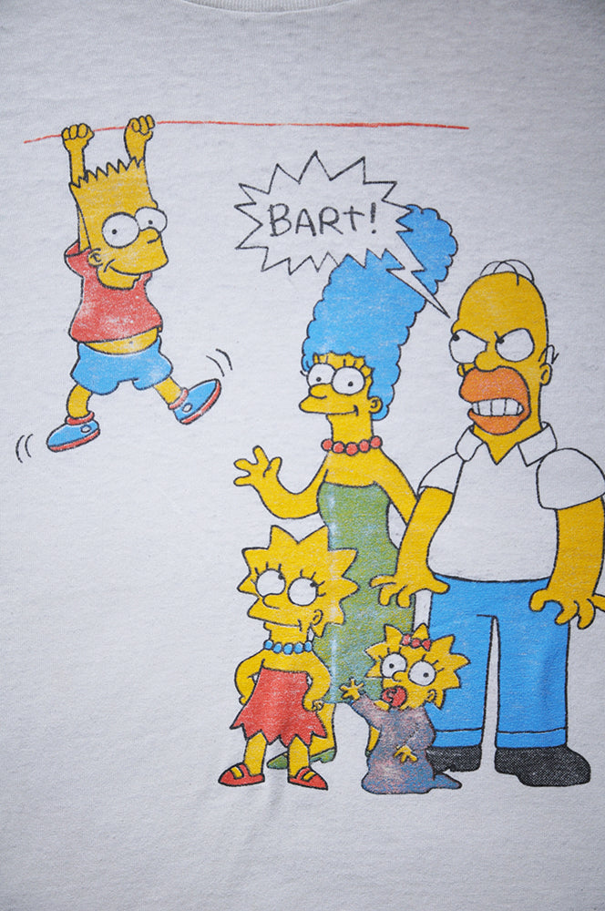 Vintage 90s Oneita The Simpsons Matt Groening Show Bart Simpson Hanging Shirt LARGE