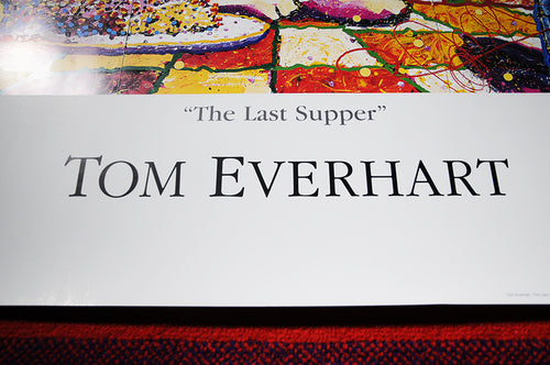 Vintage 2001 Tom Everhart Snoopy Peanuts THE LAST SUPPER Fine Art Poster