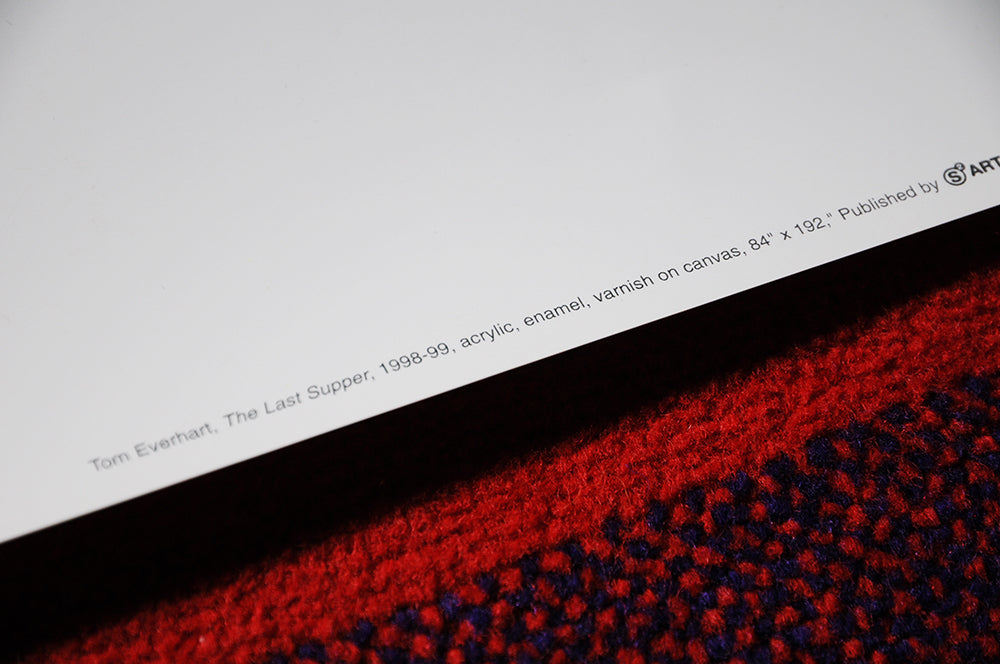 Vintage 2001 Tom Everhart Snoopy Peanuts THE LAST SUPPER Fine Art Poster